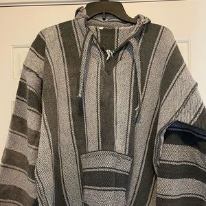 Baja hoodie/poncho gray